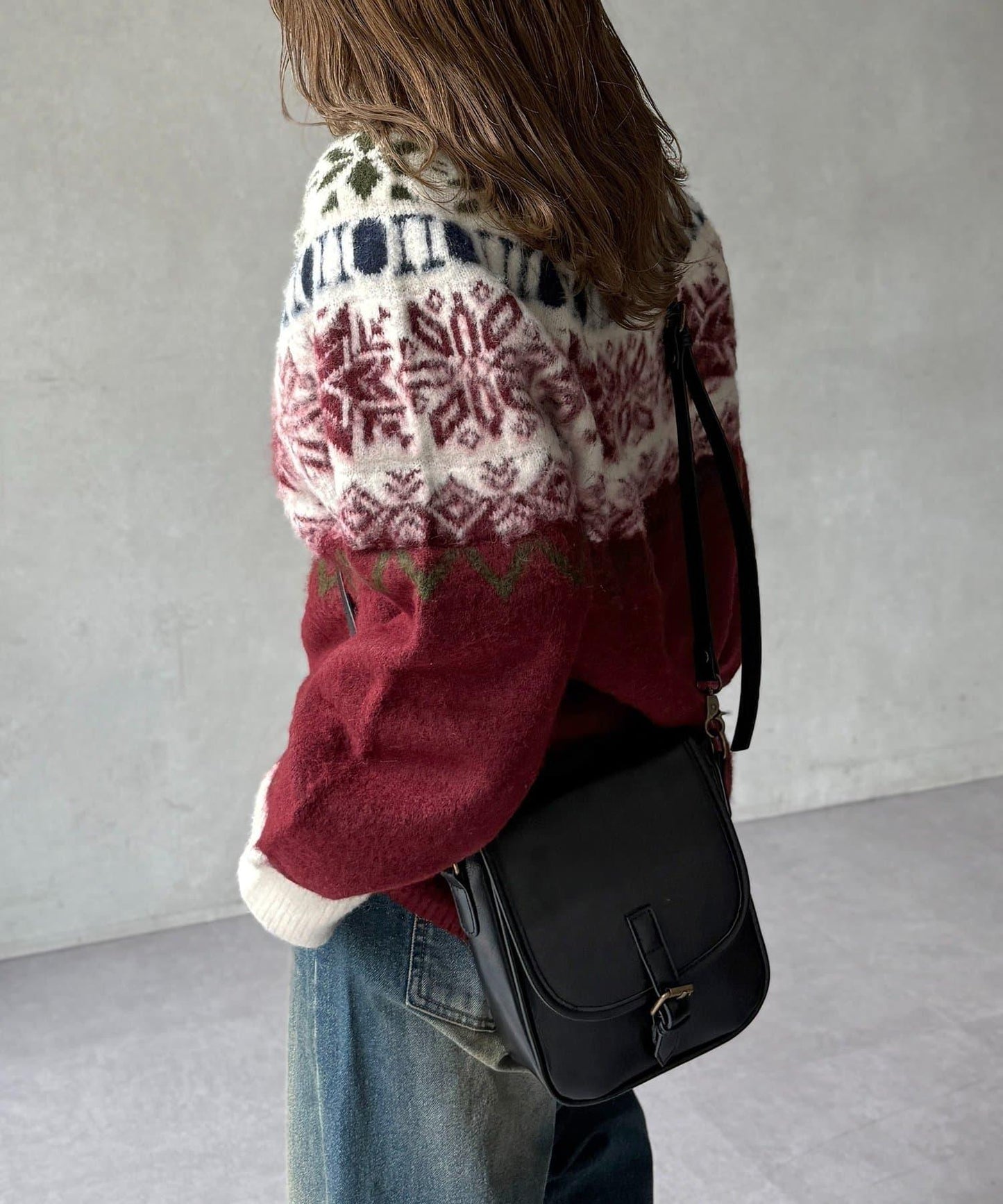 愛心圖案針織衫