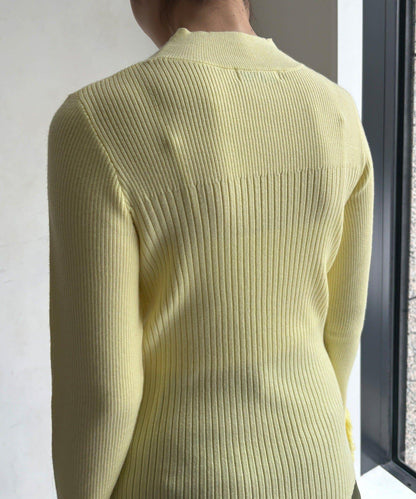 流蘇袖口羅紋針織衫