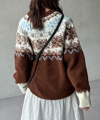 愛心圖案針織衫