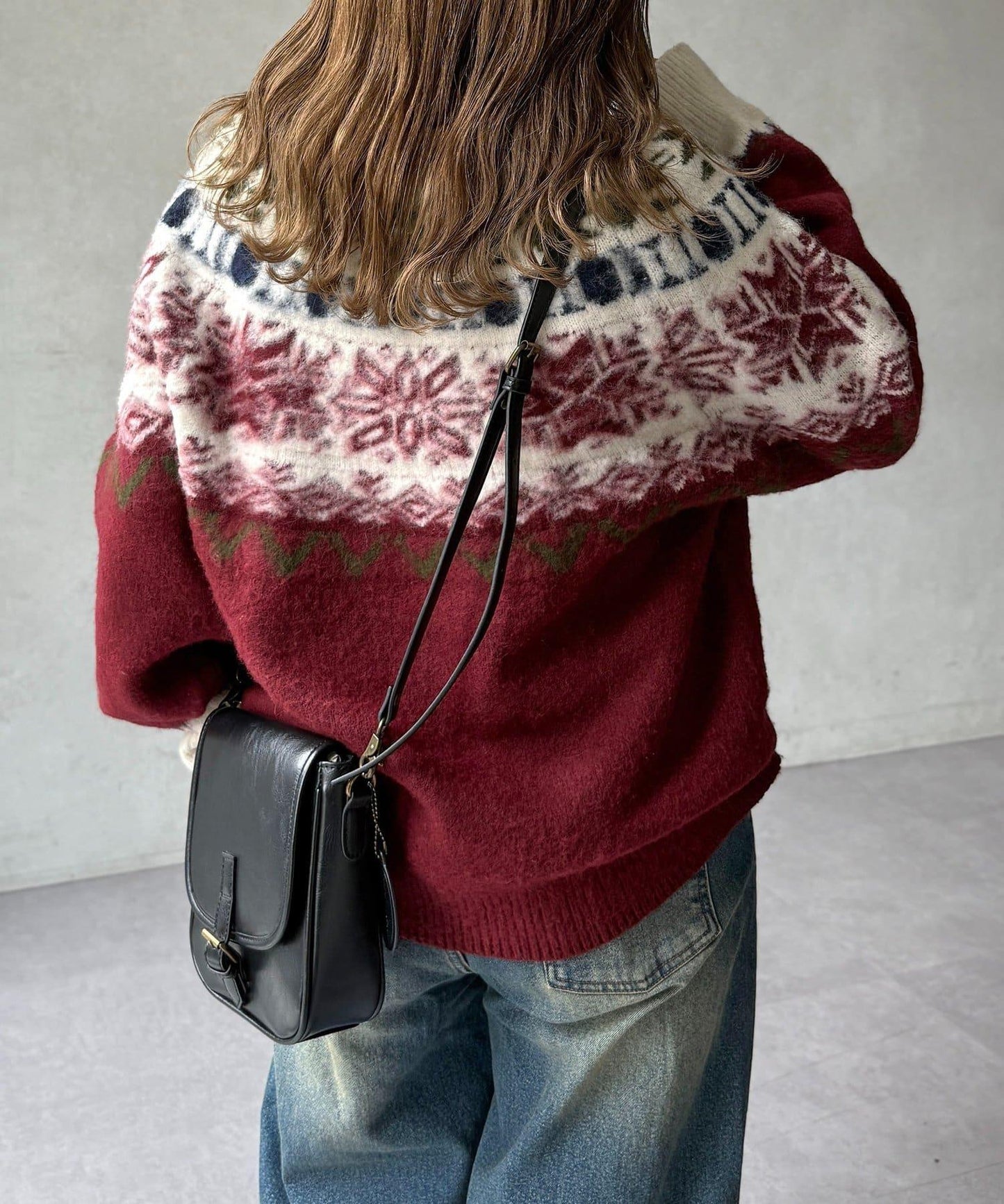 愛心圖案針織衫