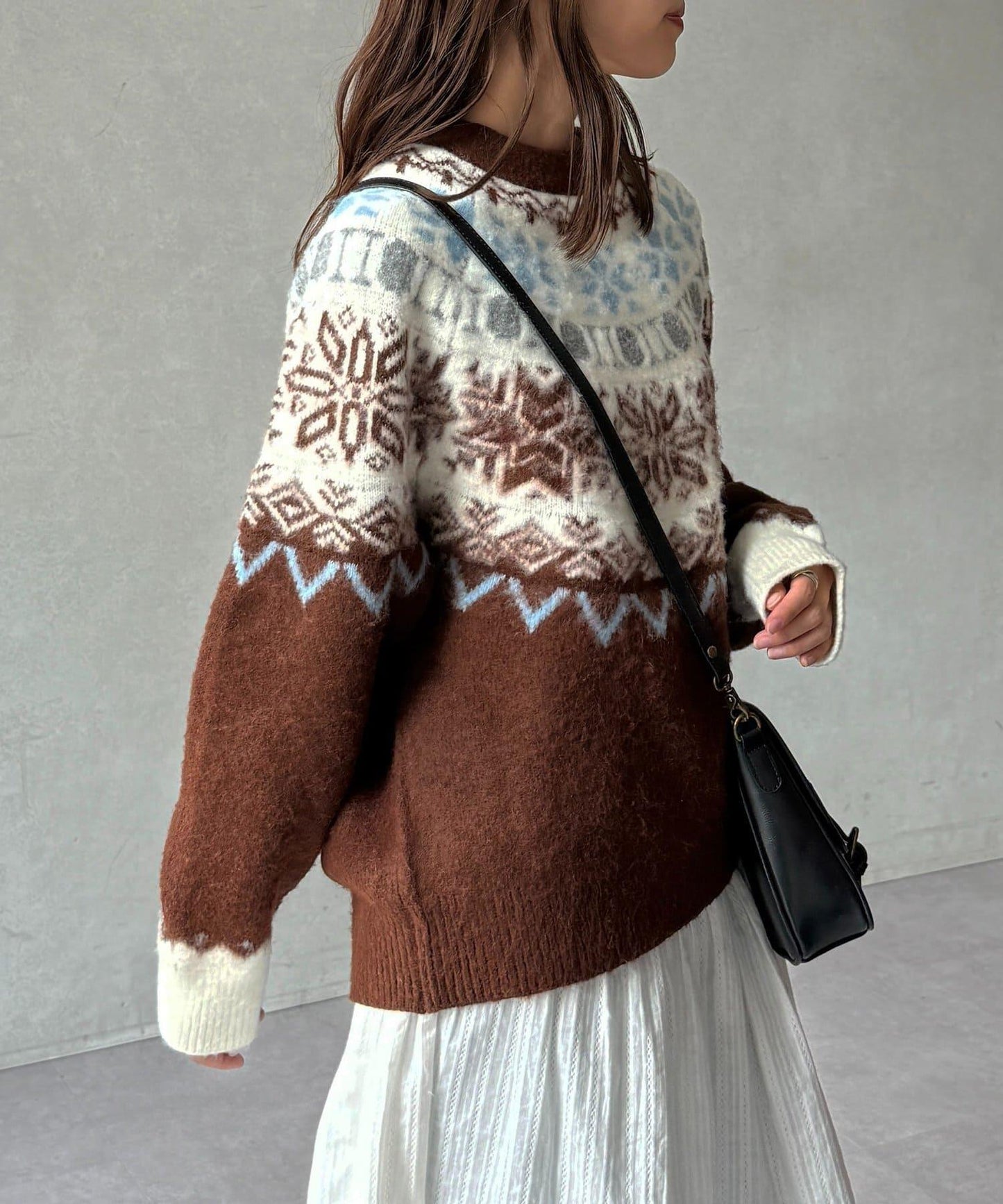 愛心圖案針織衫