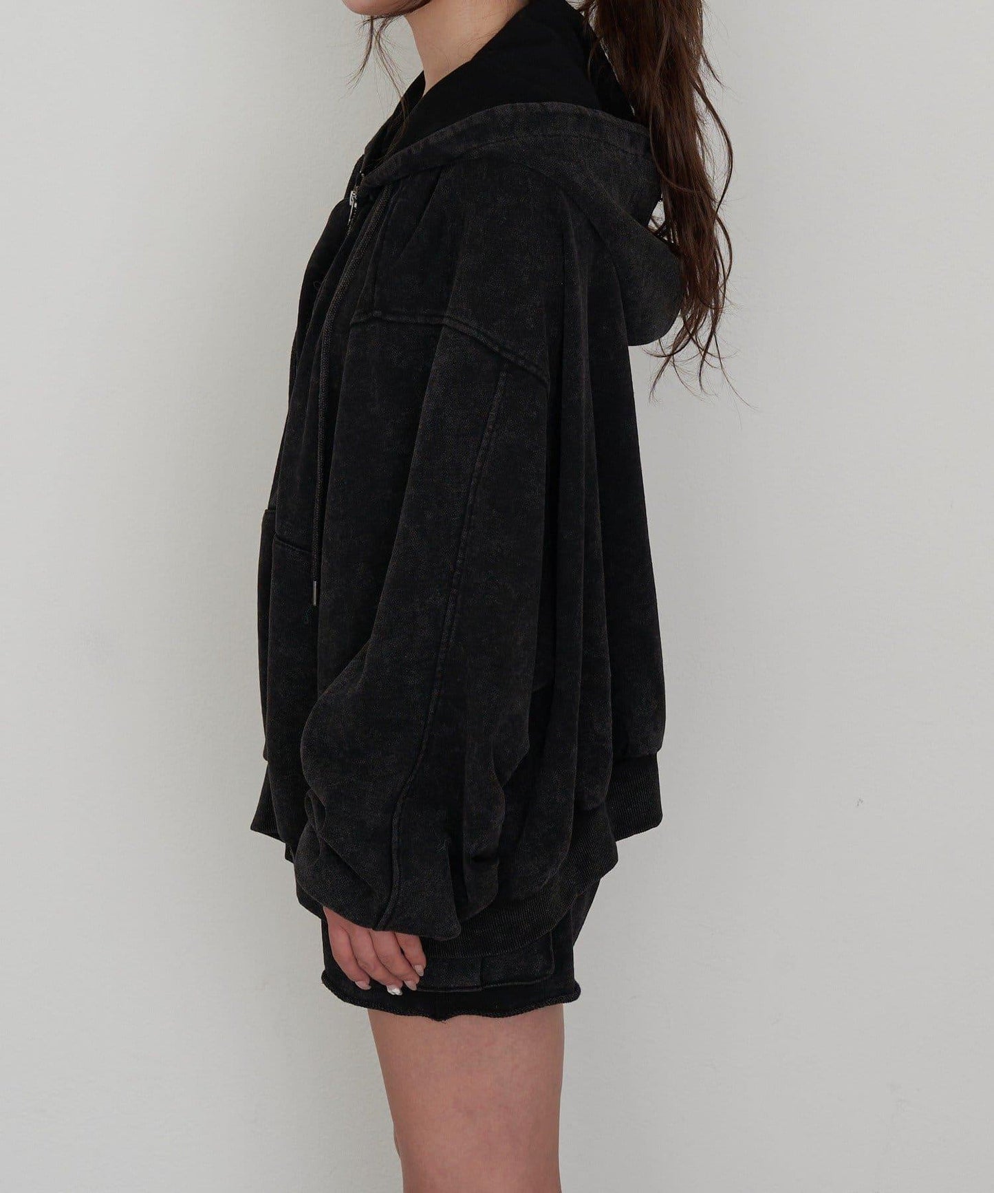 水洗色寬鬆衛衣 / 連帽衫