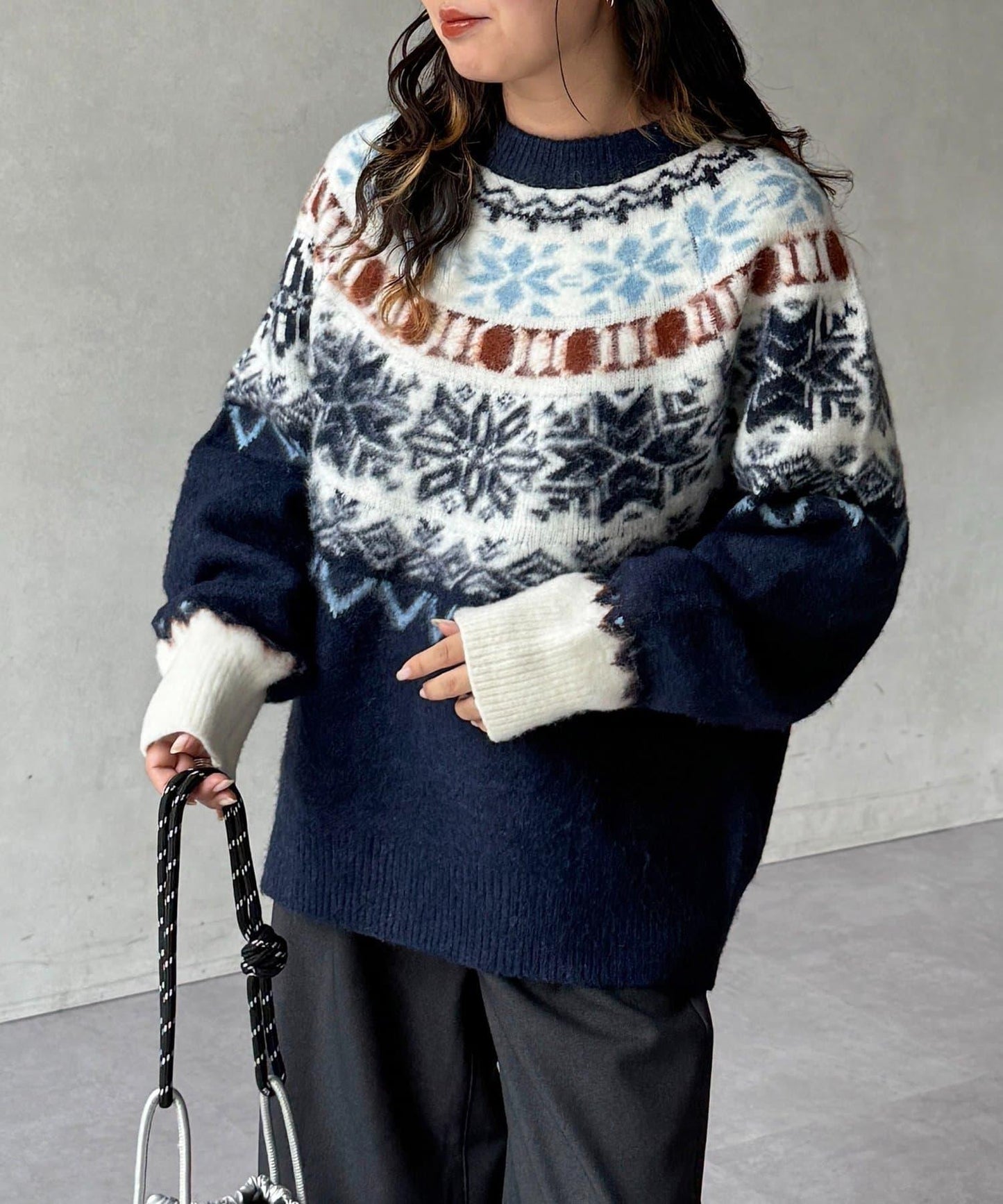 愛心圖案針織衫