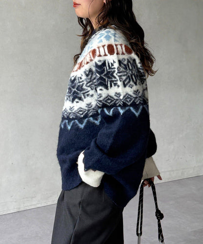 愛心圖案針織衫