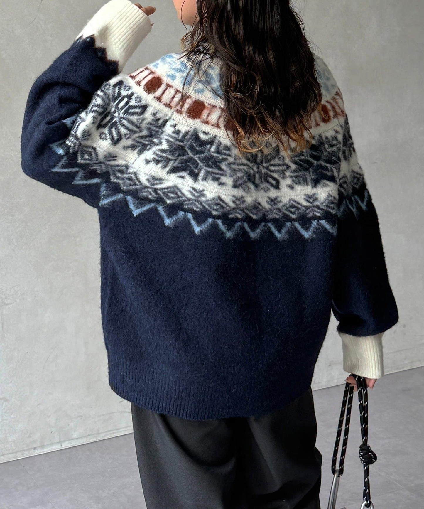 愛心圖案針織衫