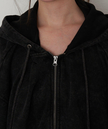 水洗色寬鬆衛衣 / 連帽衫