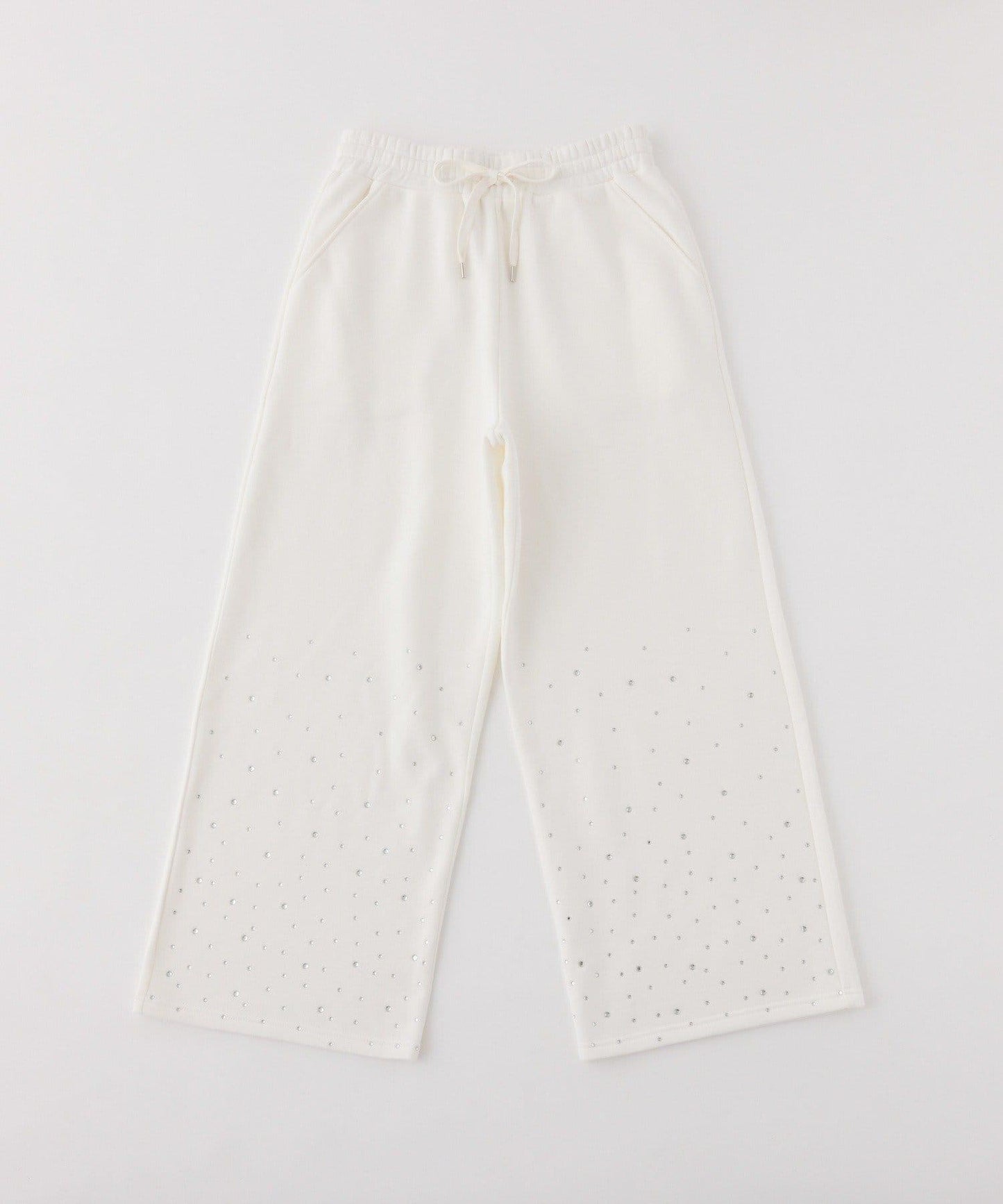 【可成套搭配】水鑽裝飾剪裁長褲