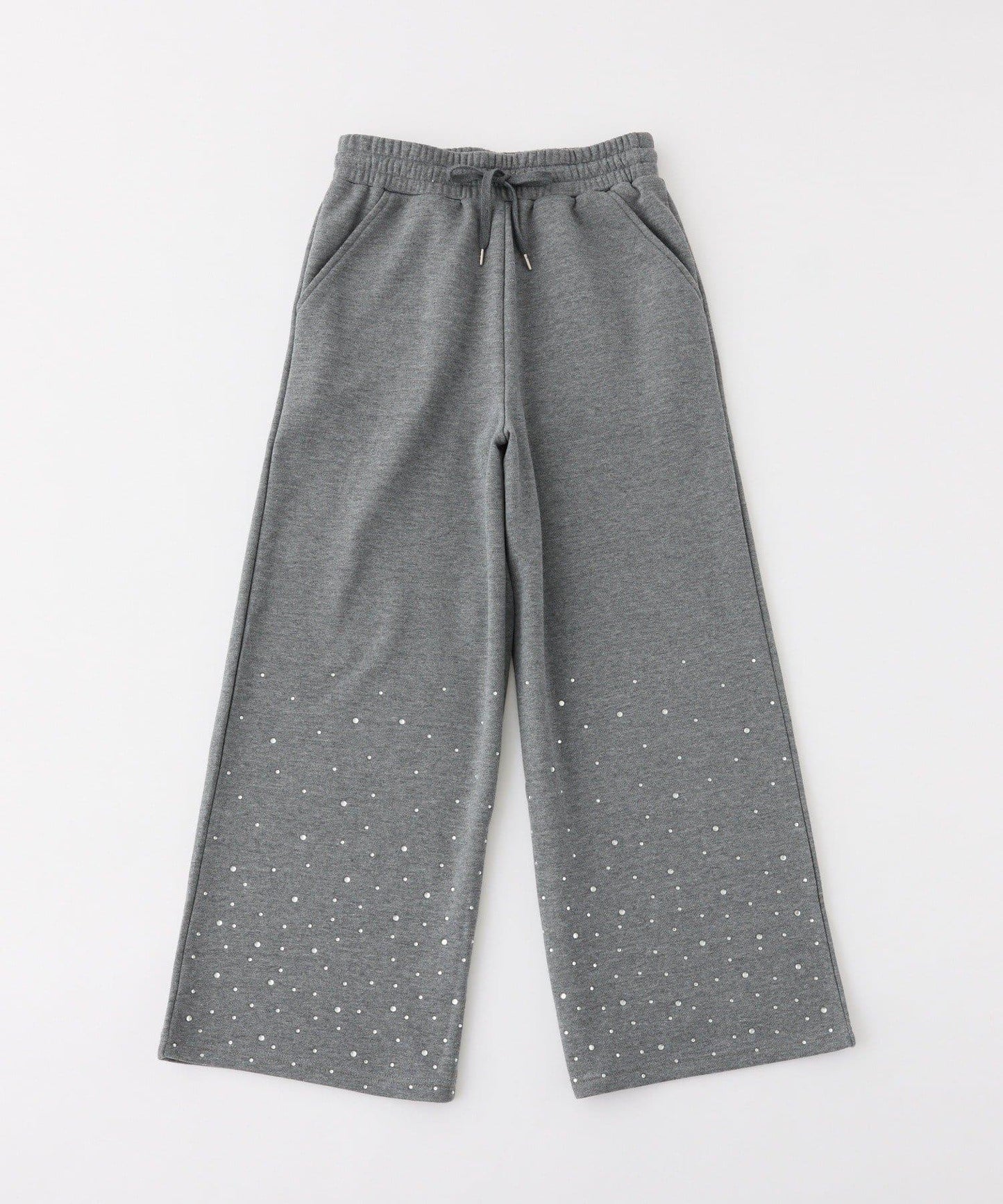 【可成套搭配】水鑽裝飾剪裁長褲