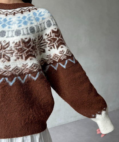 愛心圖案針織衫