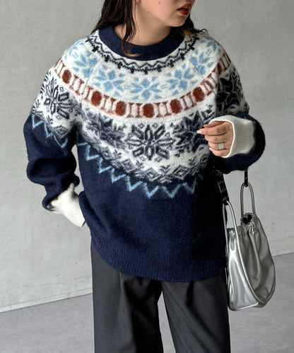 愛心圖案針織衫