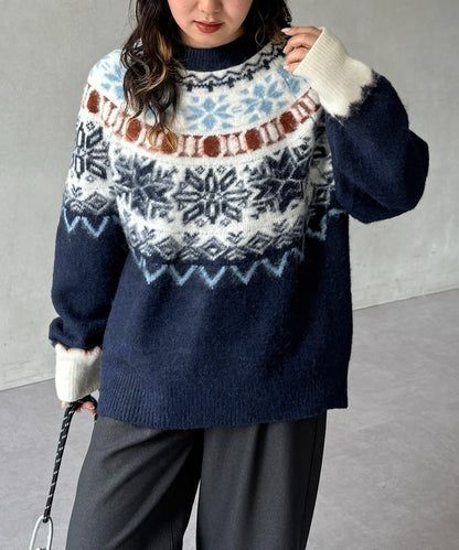 愛心圖案針織衫