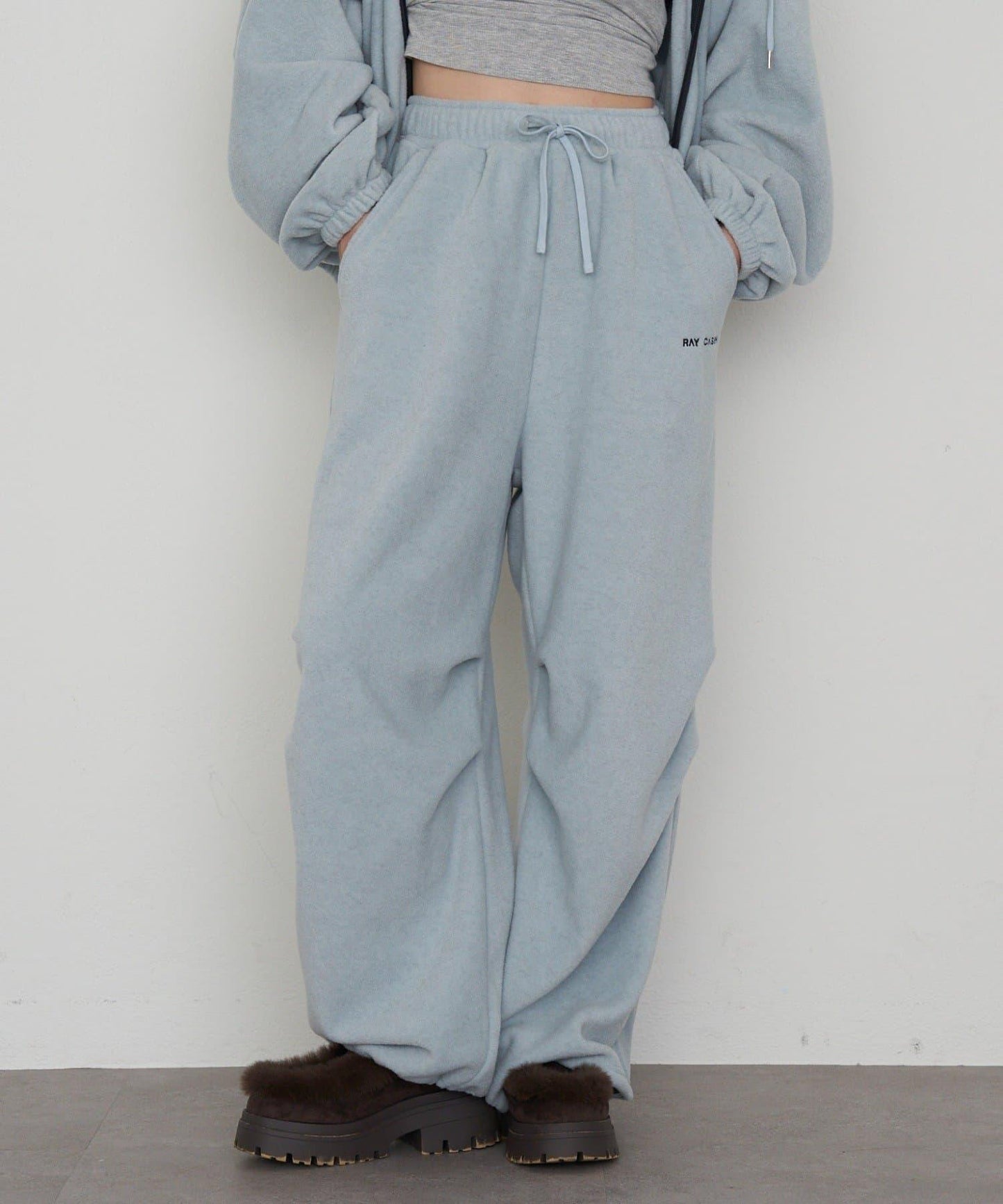 抓絨休閒易穿褲