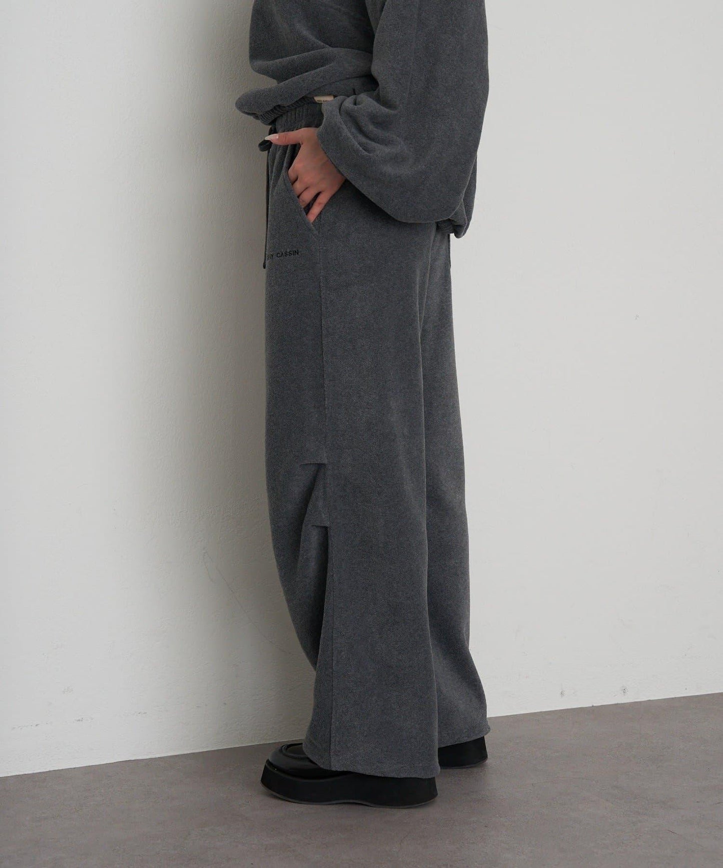 抓絨休閒易穿褲