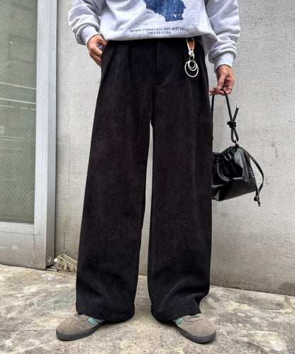 燈芯絨直筒褲