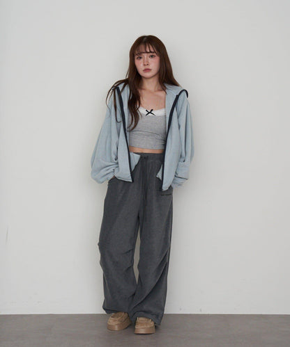 抓絨休閒易穿褲