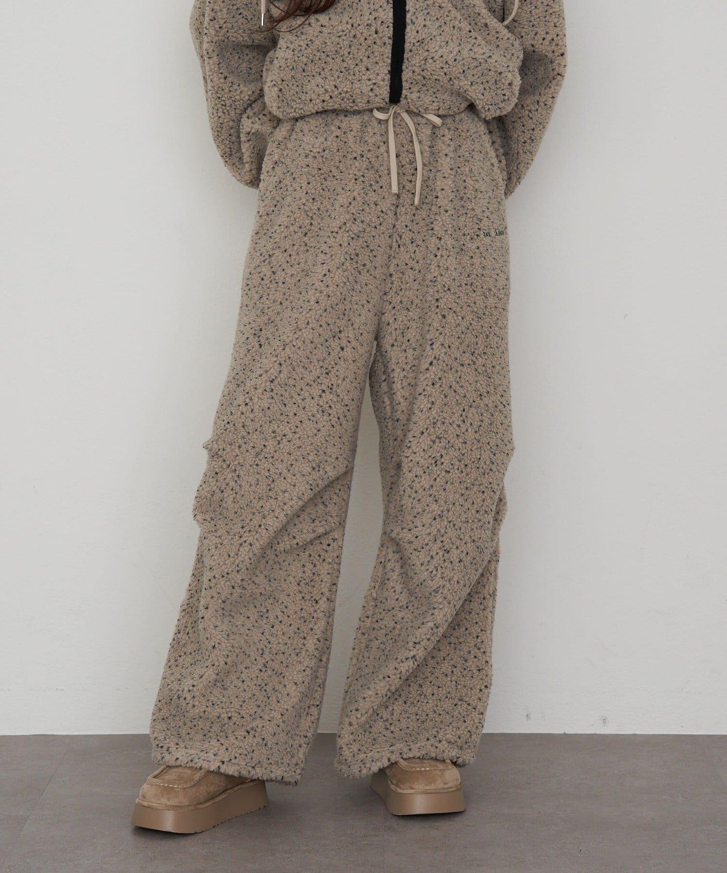 抓絨休閒易穿褲