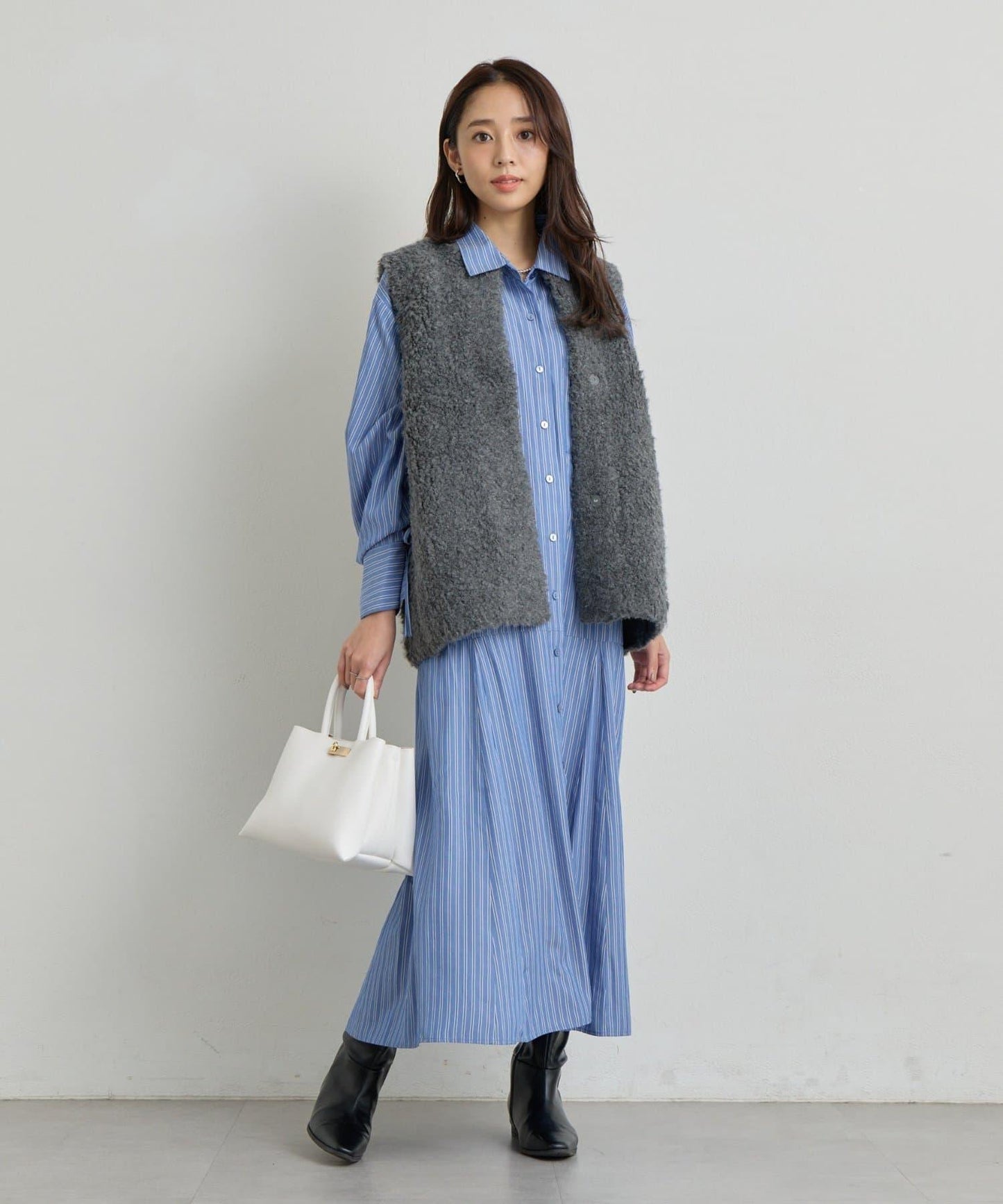 《主役級單品》羊毛感針織背心