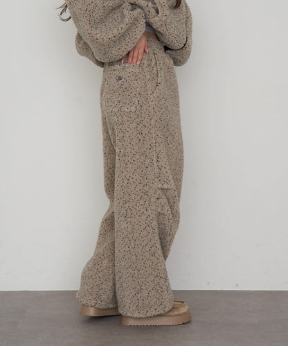 抓絨休閒易穿褲