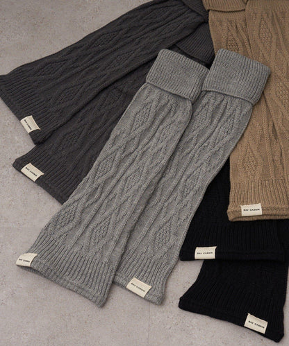麻花編織護腿襪