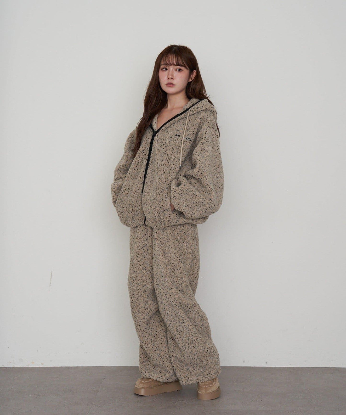 抓絨休閒易穿褲