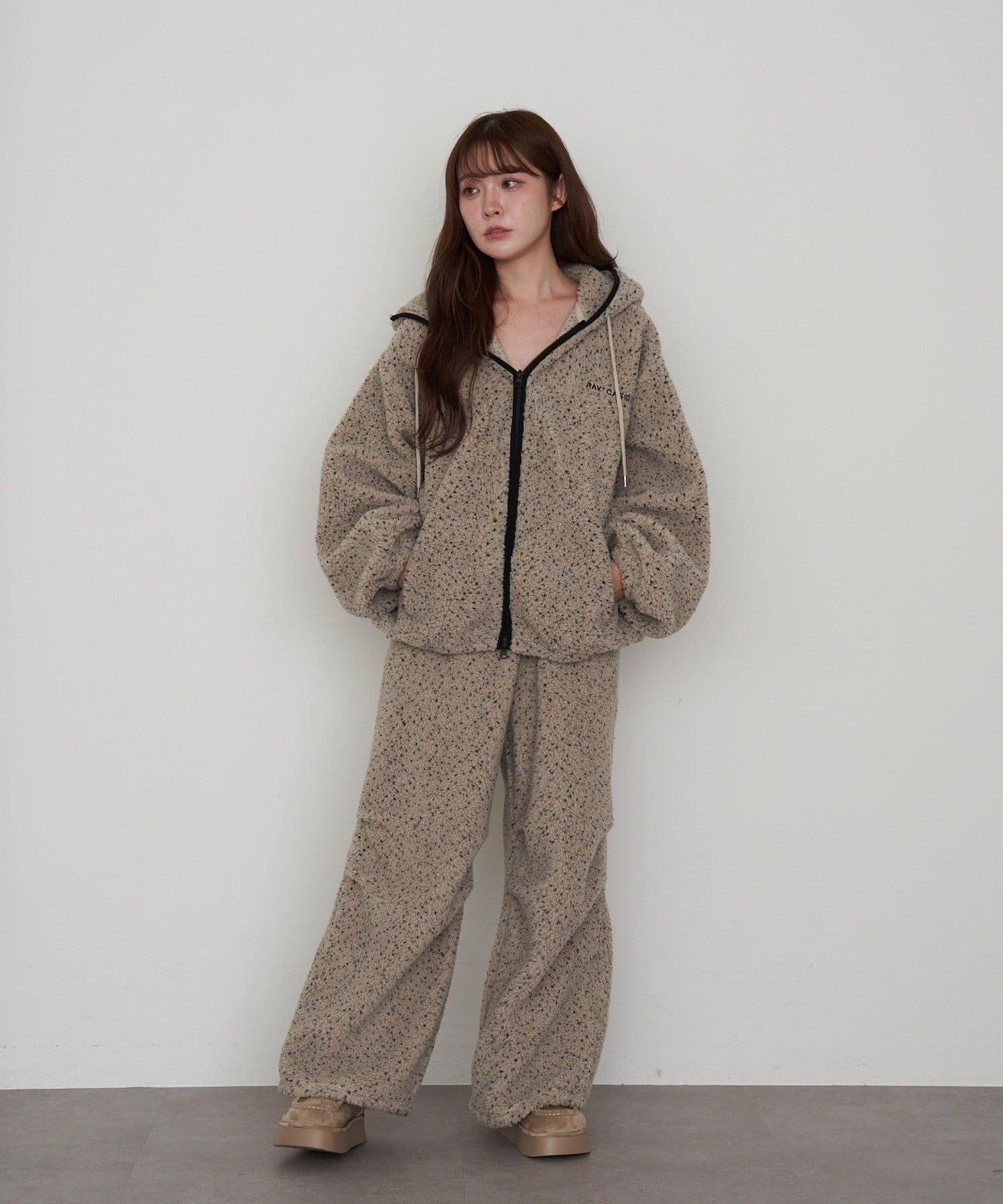 抓絨休閒易穿褲