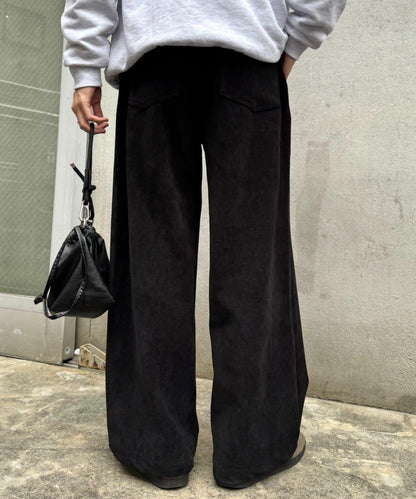 燈芯絨直筒褲