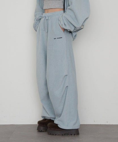 抓絨休閒易穿褲