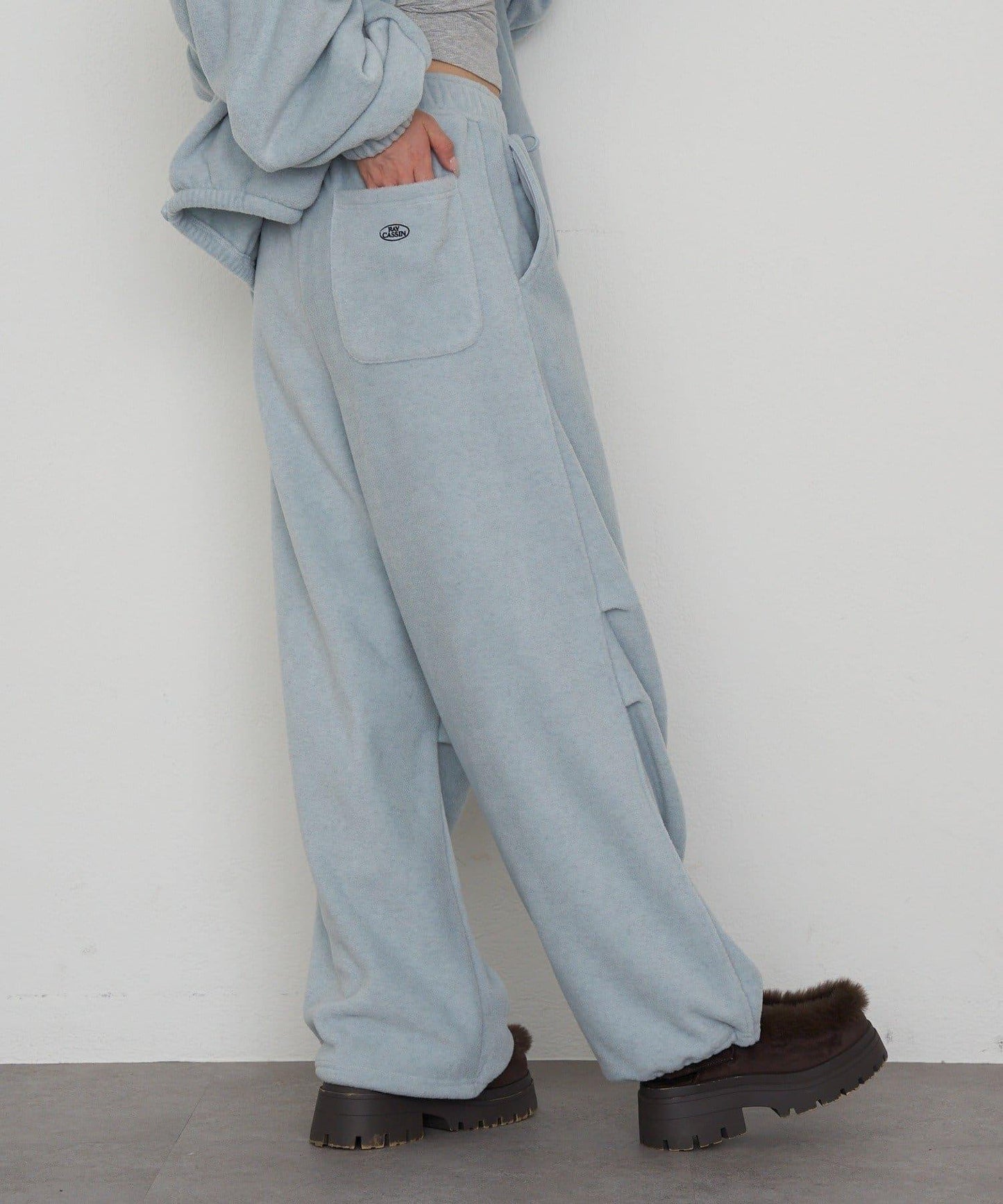 抓絨休閒易穿褲