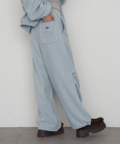 抓絨休閒易穿褲