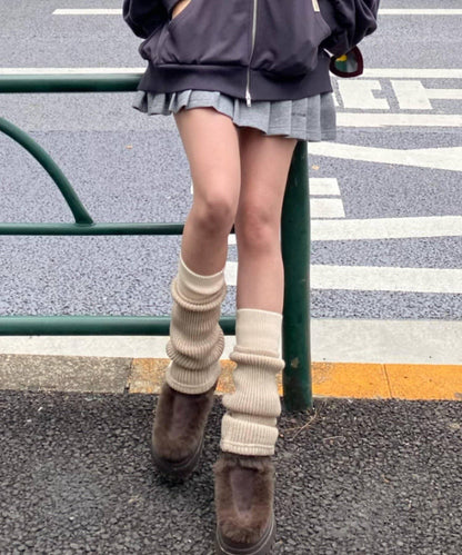 拼色腿部保暖套