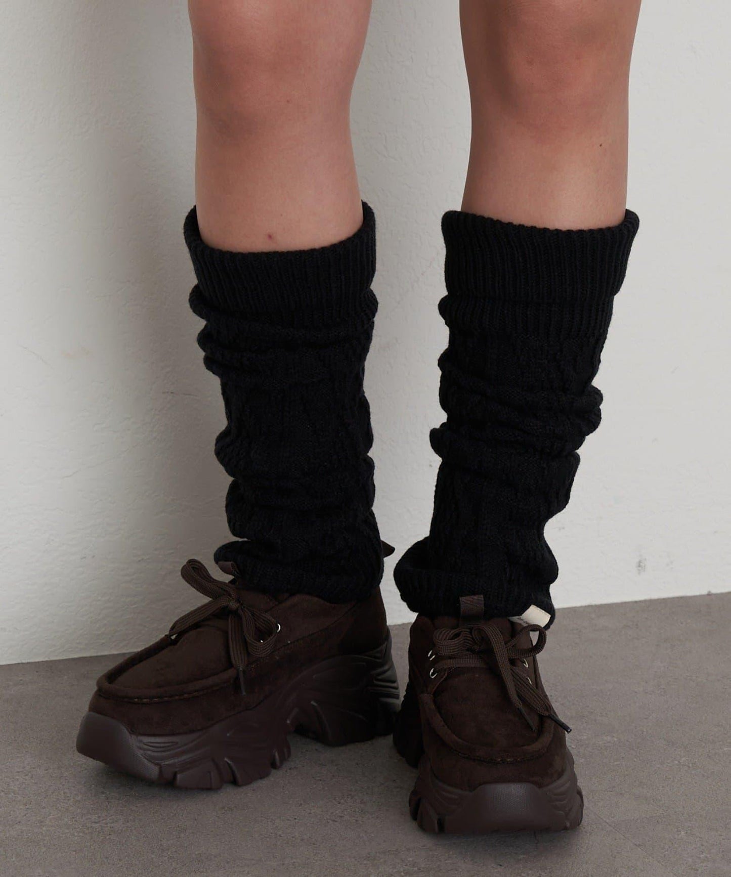 麻花編織護腿襪