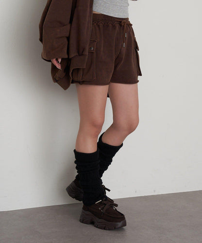 麻花編織護腿襪