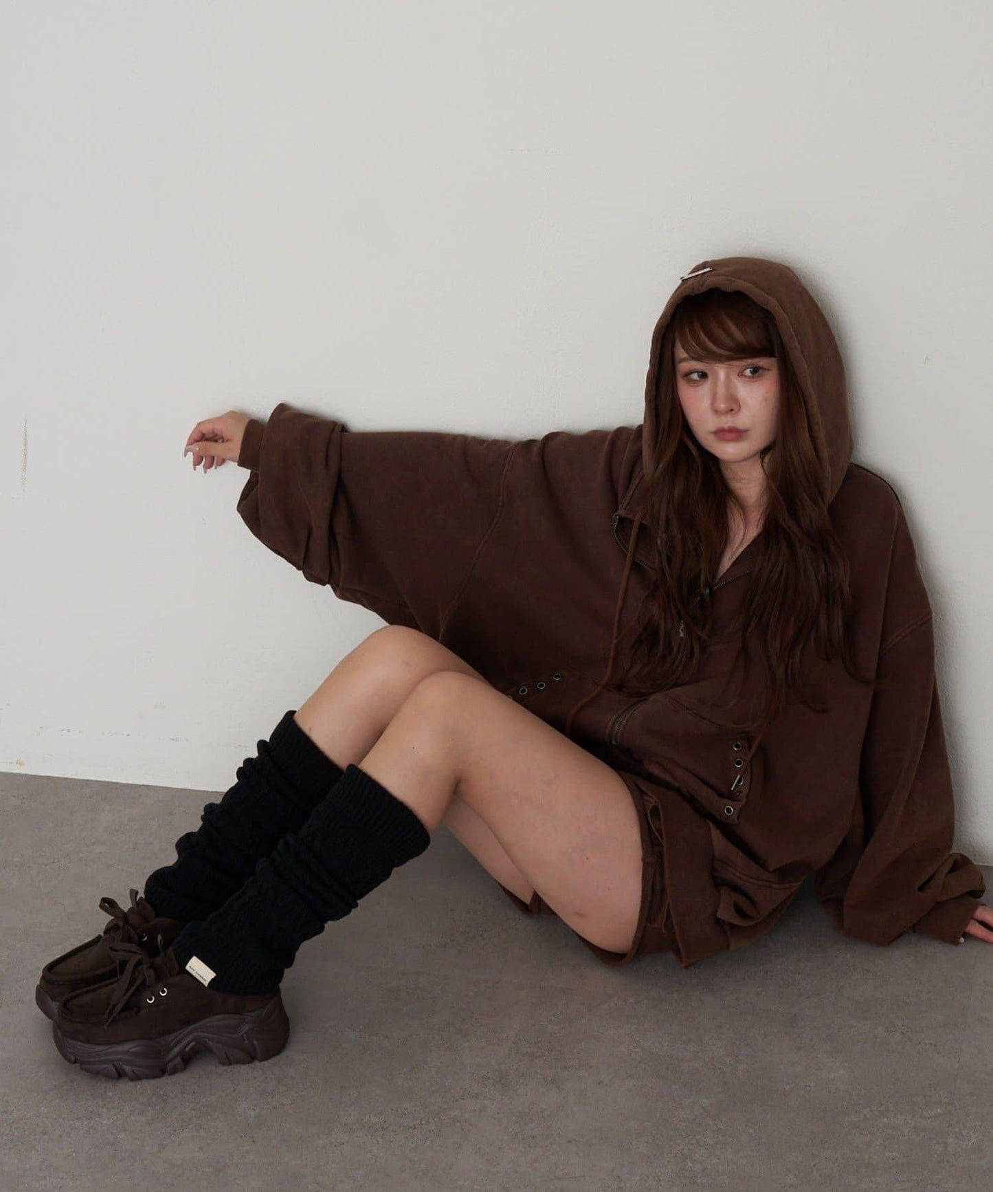 麻花編織護腿襪