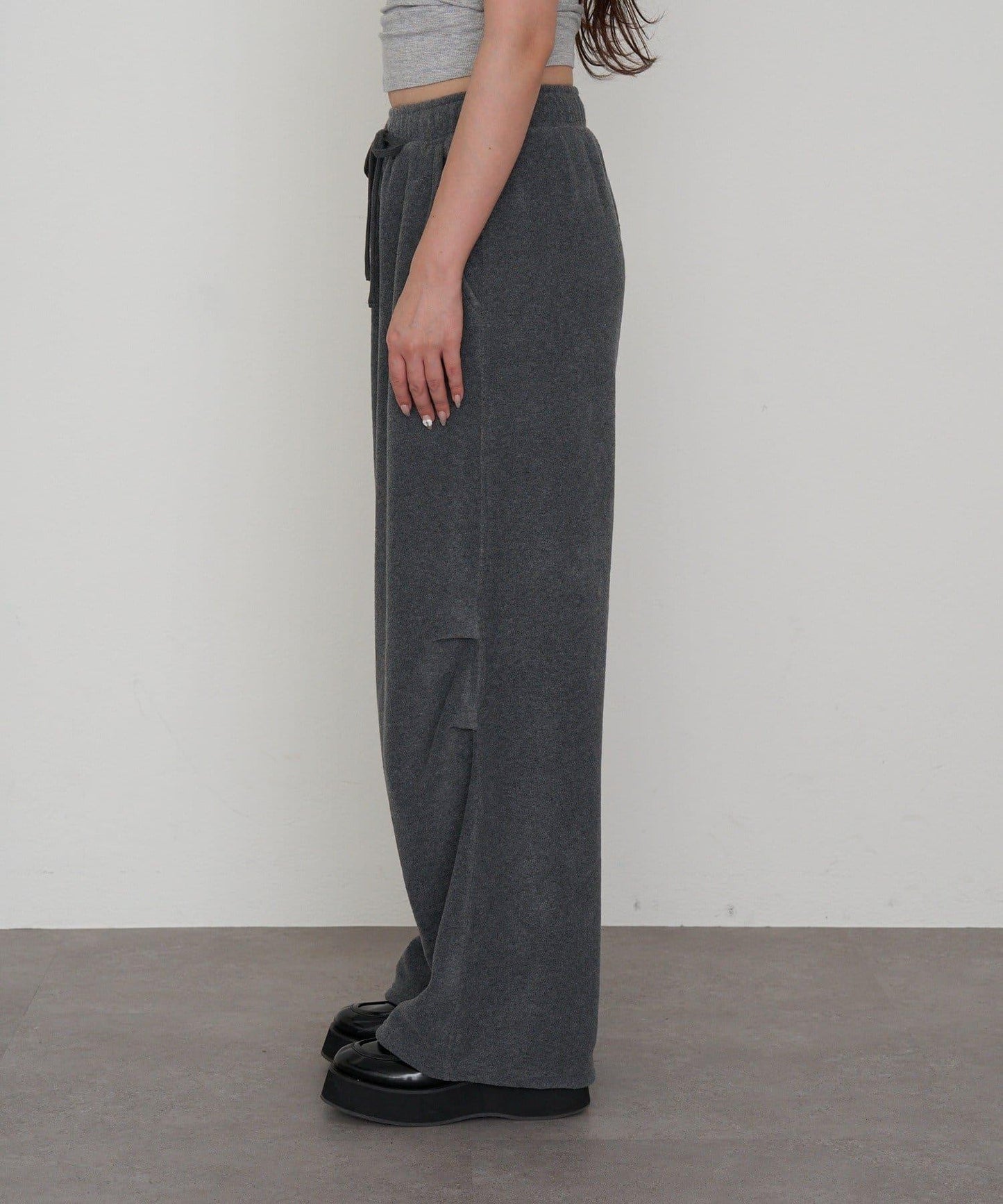 抓絨休閒易穿褲