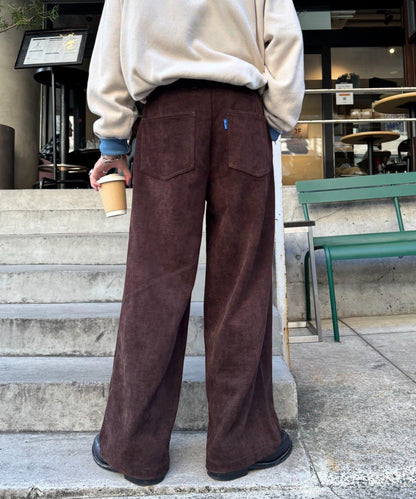燈芯絨直筒褲