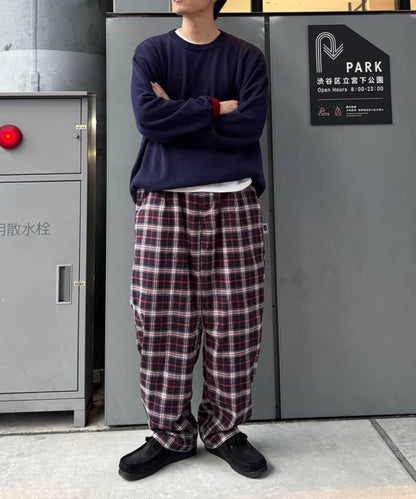 【PATTIPATTI】法蘭絨格子長褲