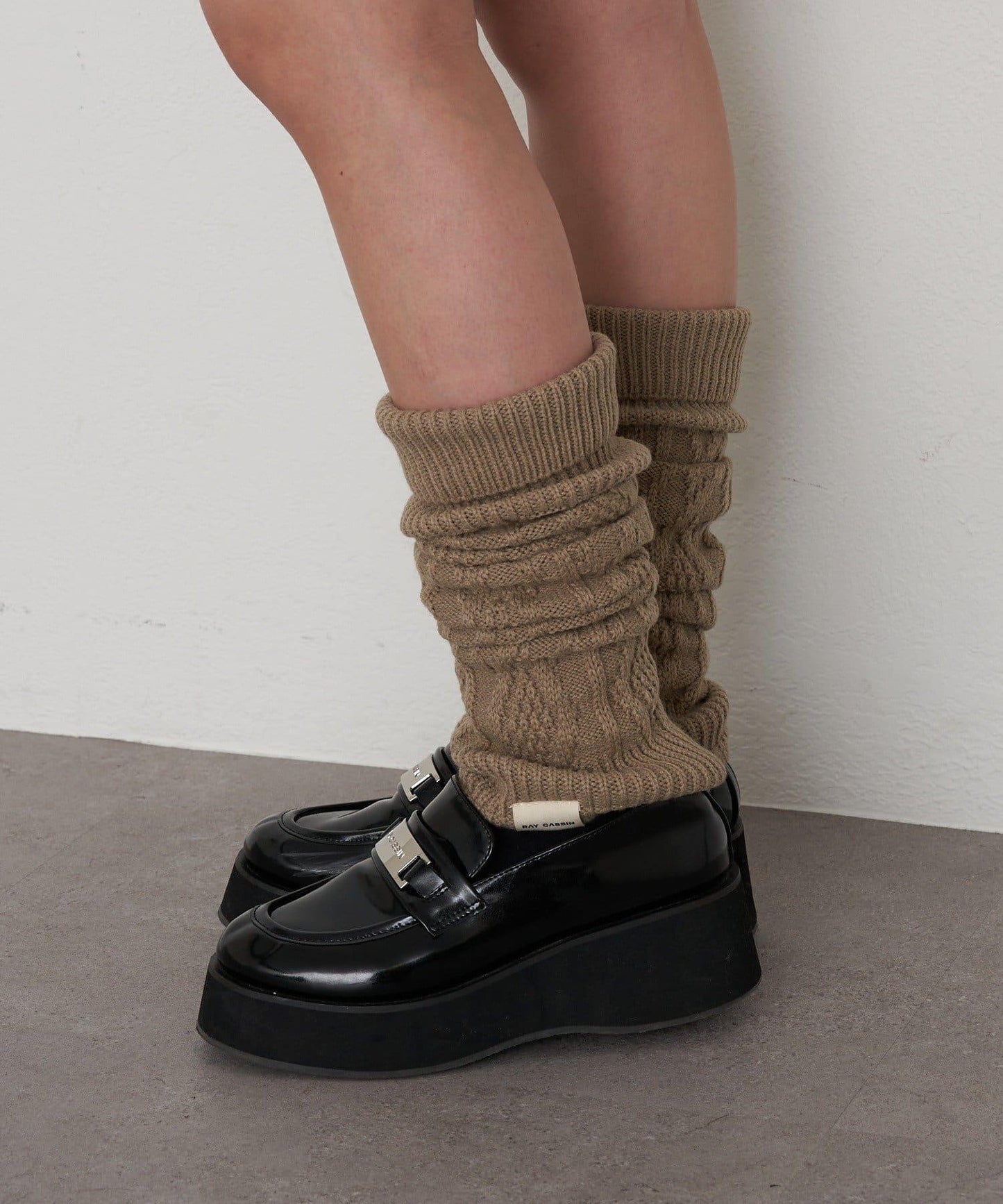 麻花編織護腿襪