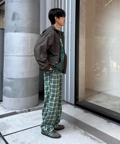 【PATTIPATTI】法蘭絨格子長褲