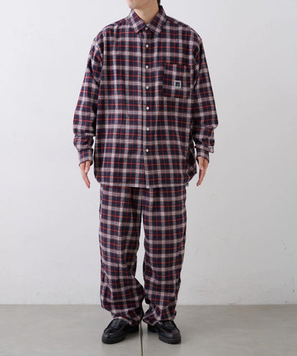 【PATTIPATTI】法蘭絨格子長褲