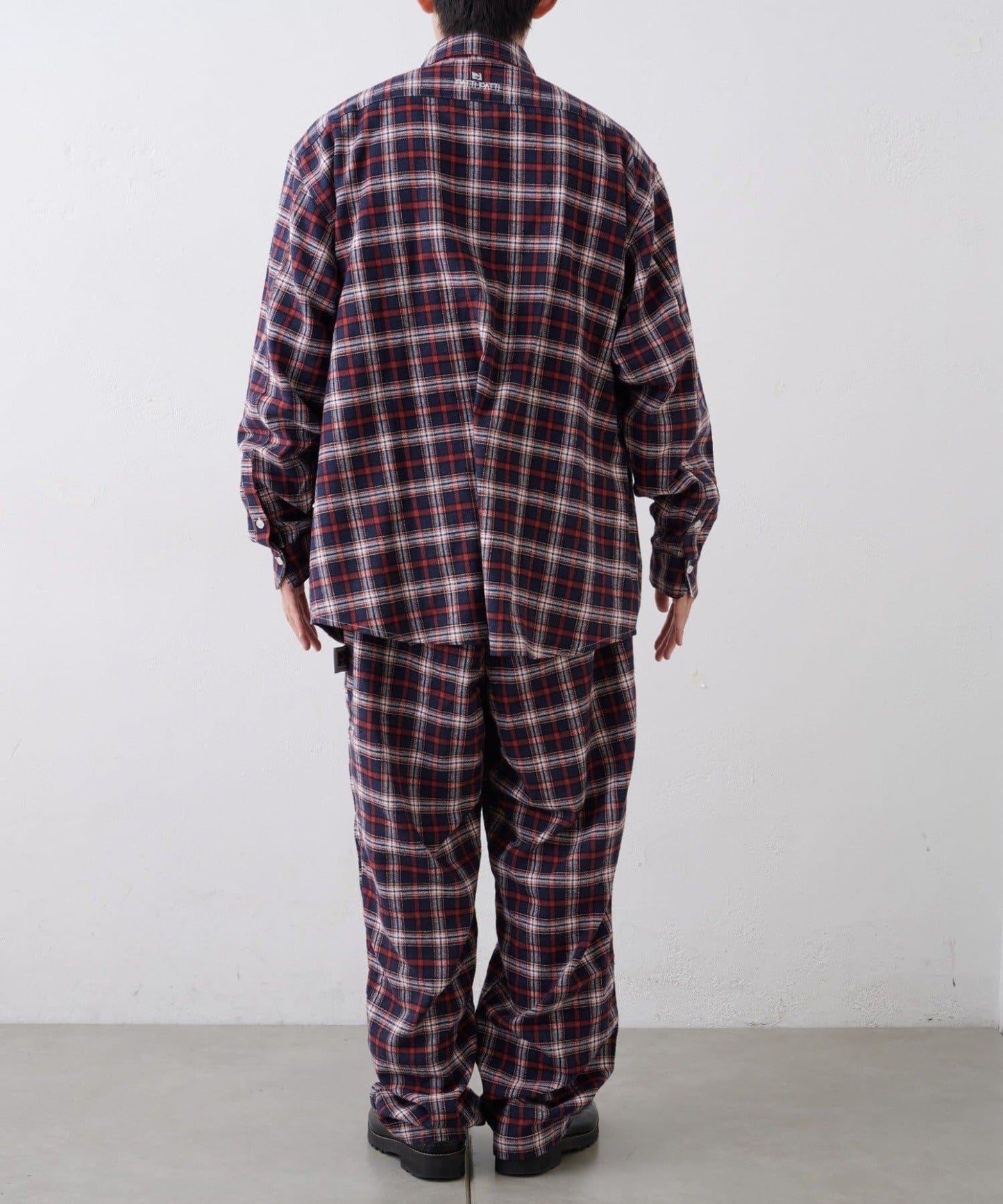 【PATTIPATTI】法蘭絨格子長褲