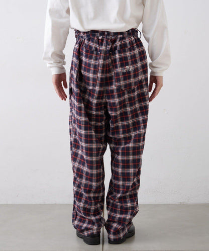 【PATTIPATTI】法蘭絨格子長褲