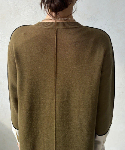 線條設計米蘭羅紋連衣裙