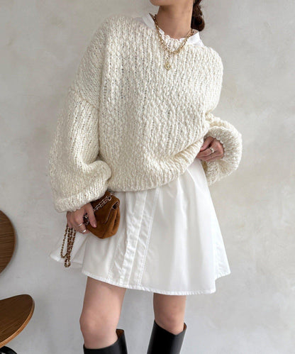 喇叭袖長款上衣