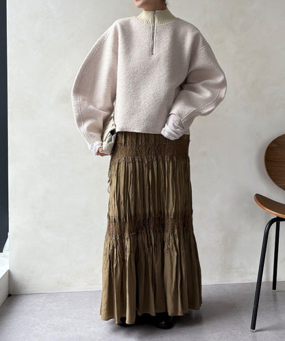 DouDou 半拉鍊泰迪絨套頭上衣