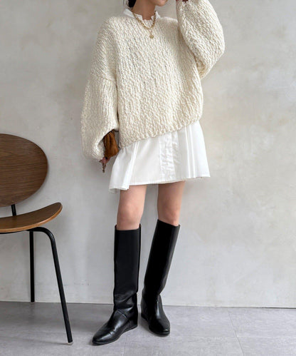 喇叭袖長款上衣