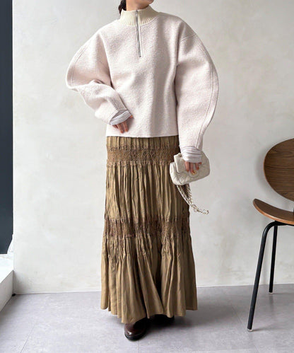 DouDou 半拉鍊泰迪絨套頭上衣