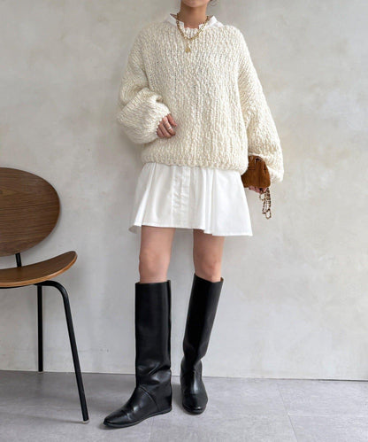 喇叭袖長款上衣