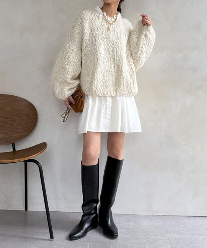 喇叭袖長款上衣