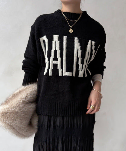 絨球標誌針織衫