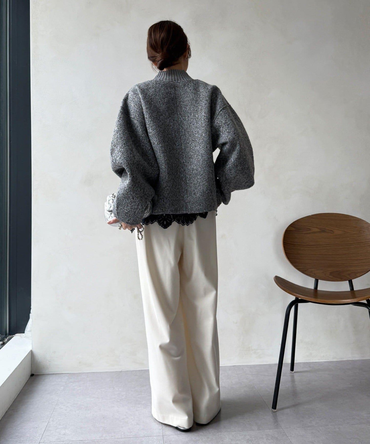 DouDou 半拉鍊泰迪絨套頭上衣